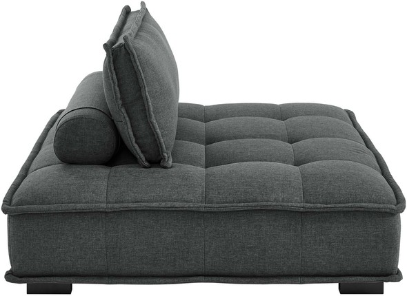 fur chair Modway Furniture Sofas and Armchairs Gray