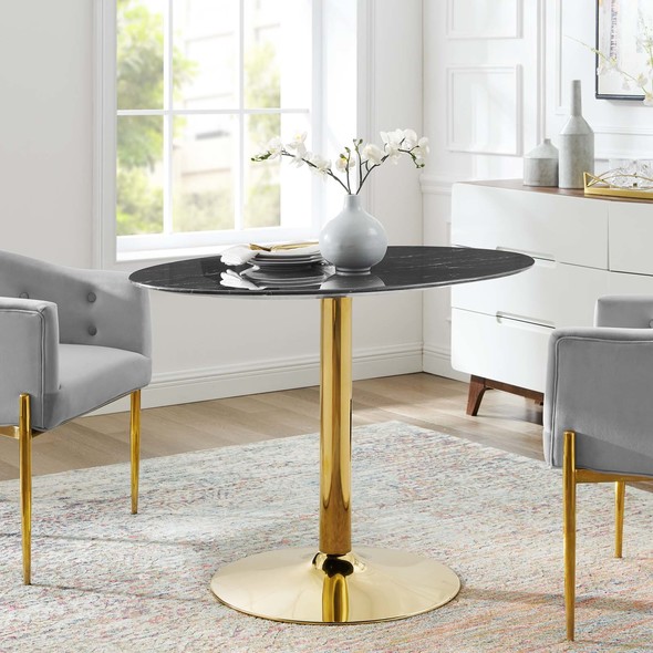 dining round table set for 4 Modway Furniture Bar and Dining Tables Gold Black