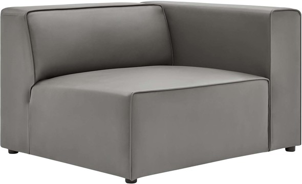 best chaise sectional Modway Furniture Sofas and Armchairs Gray