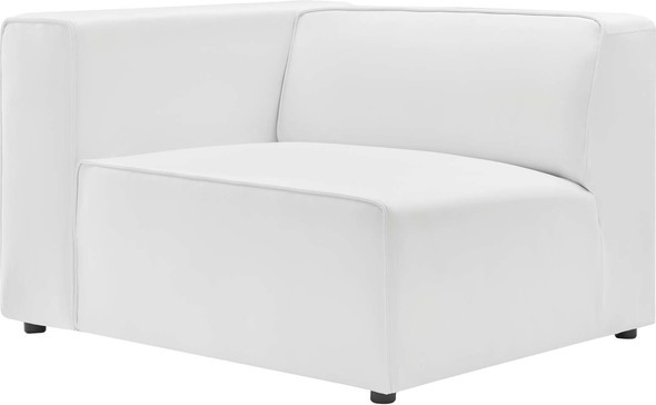 velvet sectional sofa bed Modway Furniture Sofas and Armchairs White