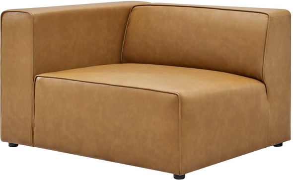 couch with chaise and bed Modway Furniture Sofas and Armchairs Tan