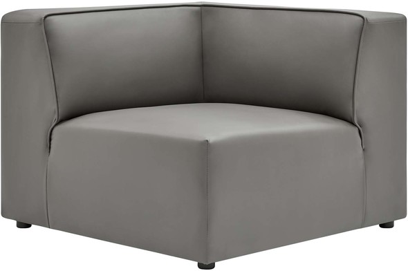 l couch sofa Modway Furniture Sofas and Armchairs Gray