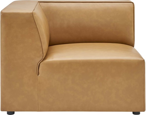 best rated leather sectionals Modway Furniture Sofas and Armchairs Tan