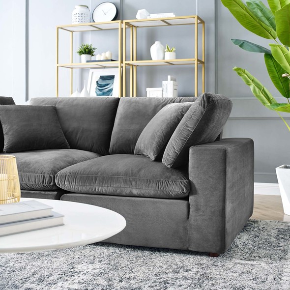 the best sectionals Modway Furniture Sofas and Armchairs Gray