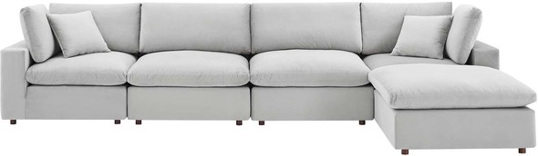 big cheap sectional couch Modway Furniture Sofas and Armchairs Light Gray