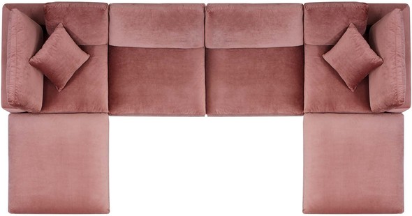 blush sleeper sofa Modway Furniture Sofas and Armchairs Dusty Rose