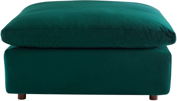 blue velvet sleeper sectional Modway Furniture Sofas and Armchairs Green