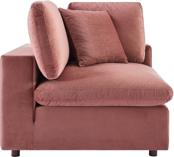 velvet couch Modway Furniture Sofas and Armchairs Dusty Rose