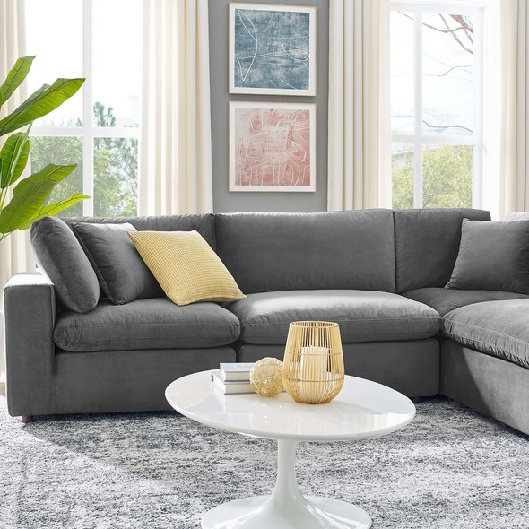 best chaise sofa Modway Furniture Sofas and Armchairs Gray