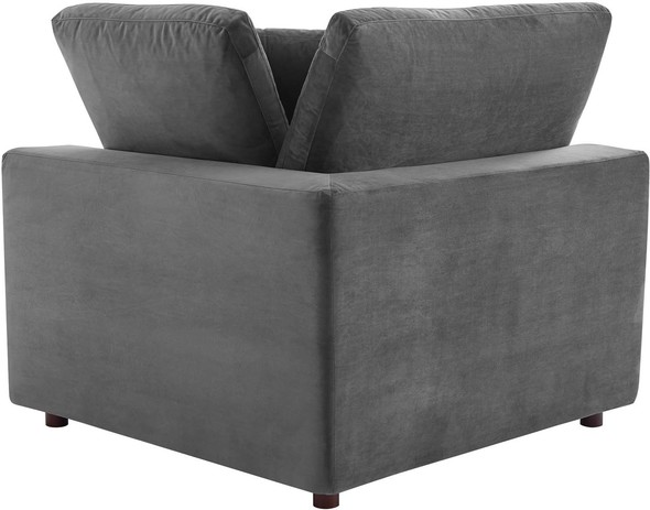 gray sectional couch with pull out bed Modway Furniture Sofas and Armchairs Gray