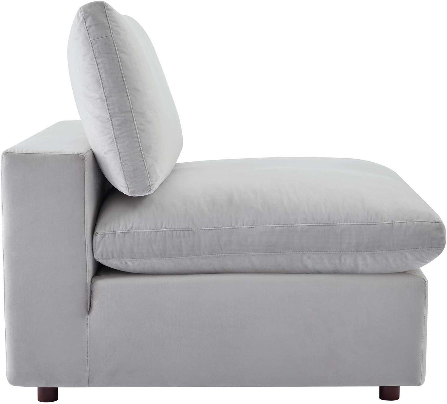big oversized couch Modway Furniture Sofas and Armchairs Light Gray