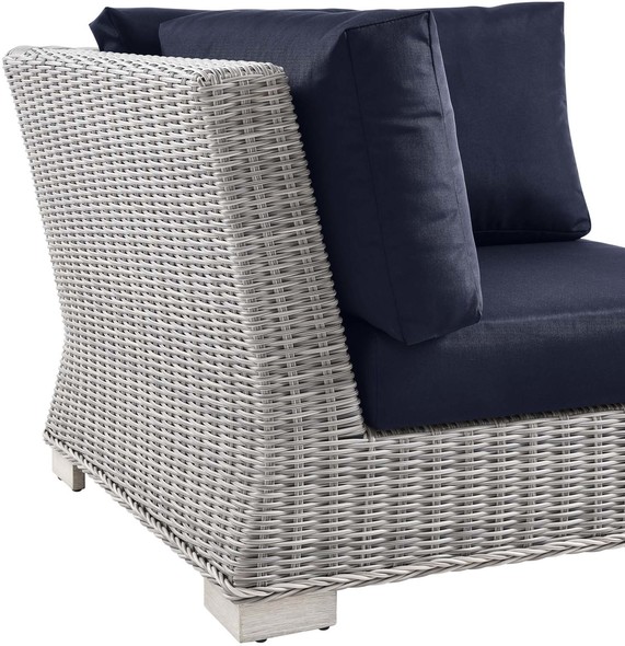 patio furniture cheap near me Modway Furniture Sofa Sectionals Light Gray Navy