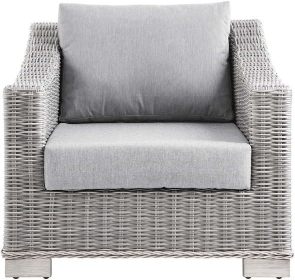 brown wingback chair Modway Furniture Sofa Sectionals Light Gray Gray