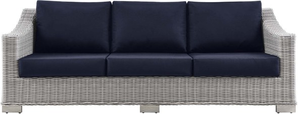 small leather sectional sofa Modway Furniture Sofa Sectionals Light Gray Navy