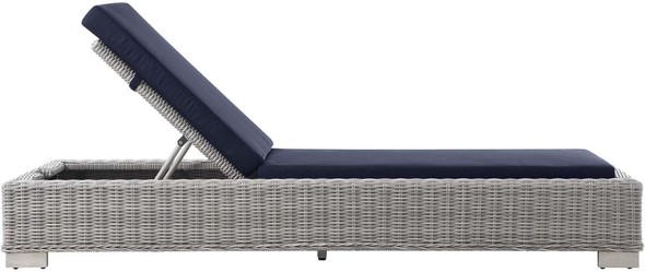outdoor mattress cover Modway Furniture Daybeds and Lounges Light Gray Navy