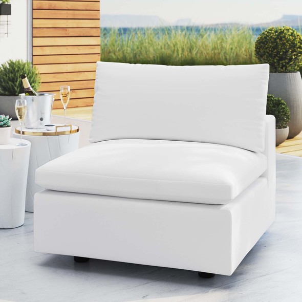 grey and cream accent chair Modway Furniture Sofa Sectionals White
