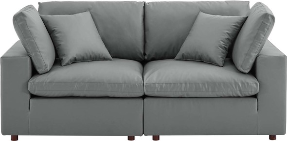 sofa grey modern Modway Furniture Sofas and Armchairs Gray