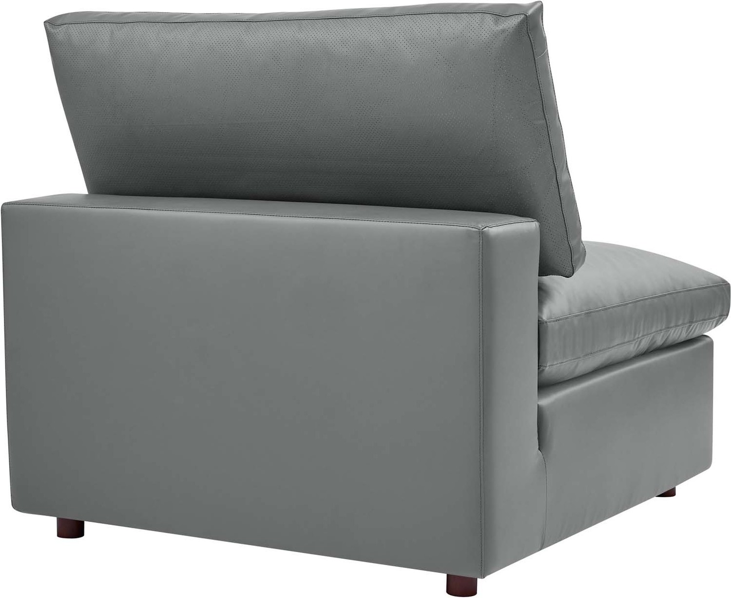 leather sectional sofa set Modway Furniture Sofas and Armchairs Gray