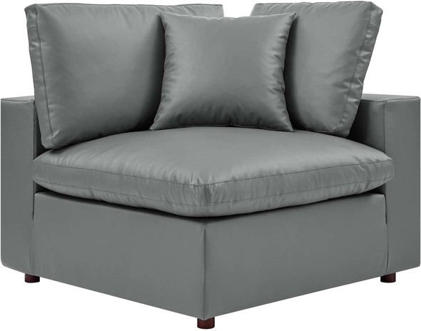 small gray sectional couch Modway Furniture Sofas and Armchairs Gray