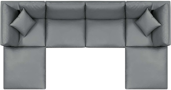 sectional couch to bed Modway Furniture Sofas and Armchairs Gray