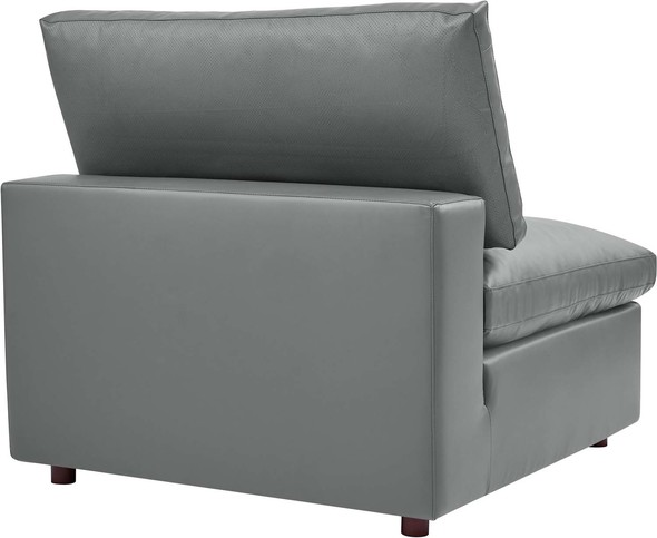 grey sectional pull out couch Modway Furniture Sofas and Armchairs Gray