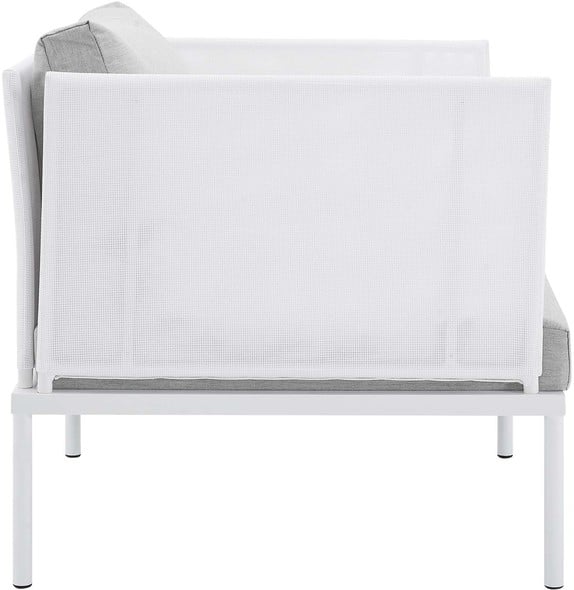 outdoor chair couch Modway Furniture Sofa Sectionals White Gray