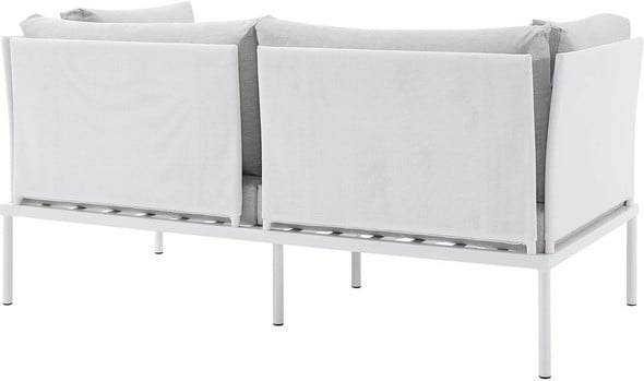 corner grey garden sofa Modway Furniture Sofa Sectionals White Gray