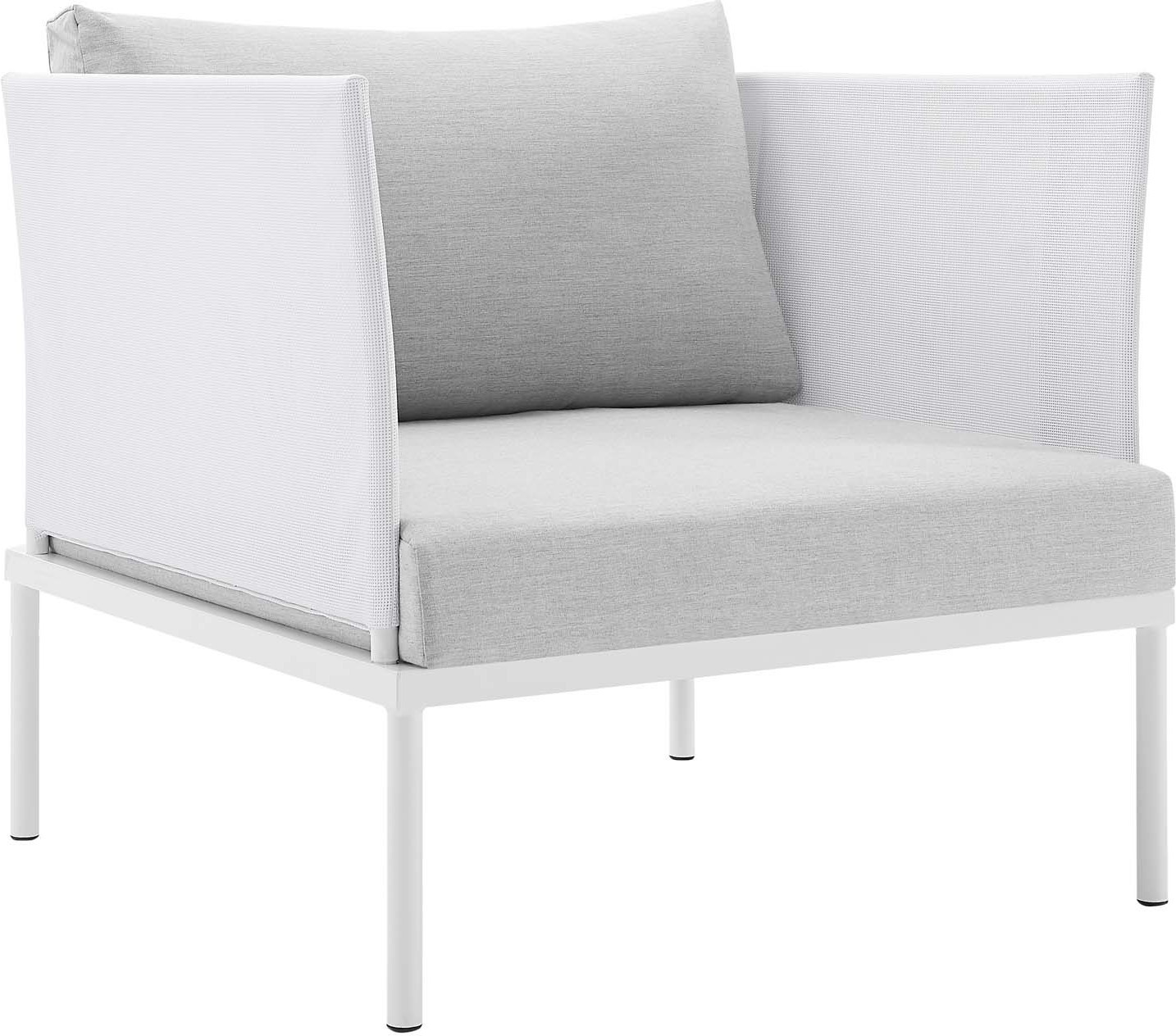 ikea sectional with chaise Modway Furniture Sofa Sectionals White Gray