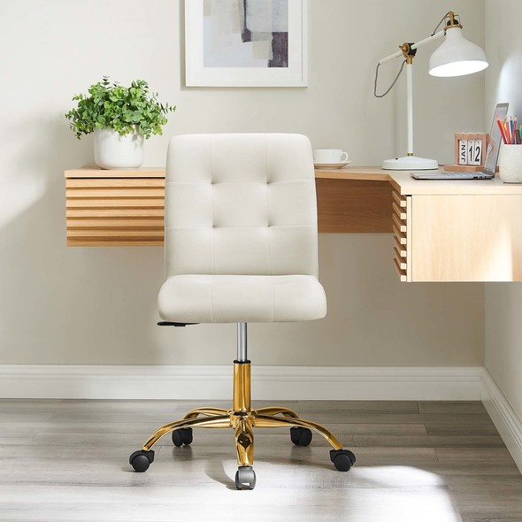 gaming chair desk Modway Furniture Gold Ivory