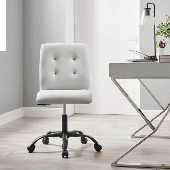reclining ergonomic chair Modway Furniture Black Light Gray