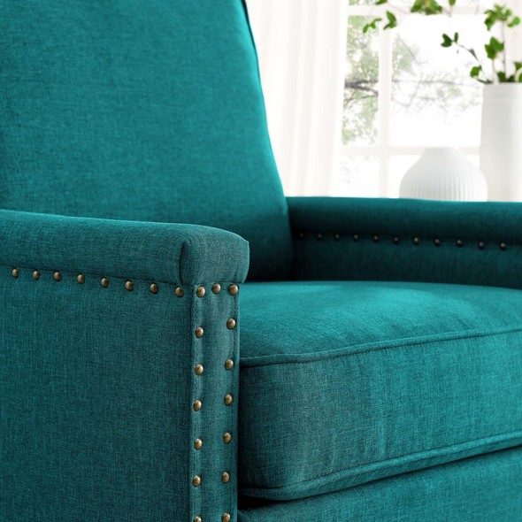 brown wingback armchair Modway Furniture Sofas and Armchairs Teal