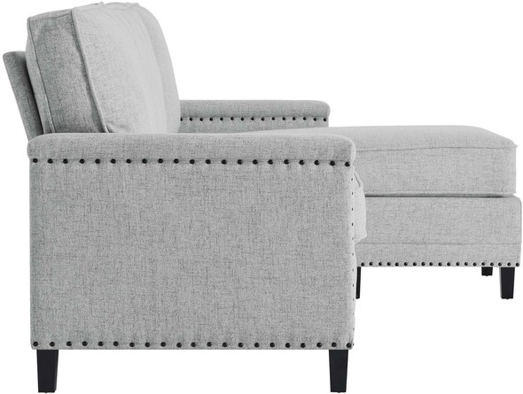 best pull out sectional couch Modway Furniture Sofa Sectionals Light Gray