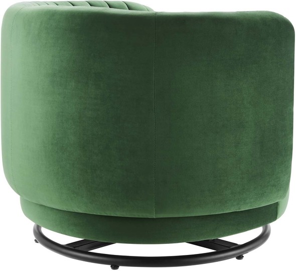 velvet armchair Modway Furniture Sofas and Armchairs Black Emerald