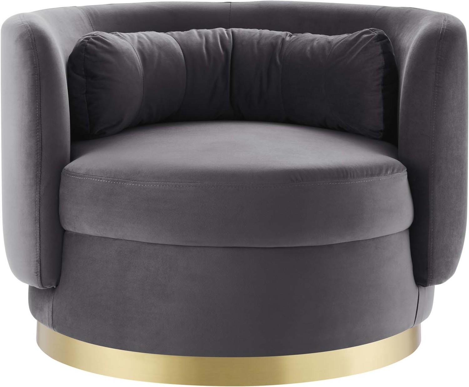 accent swivel chairs for living room Modway Furniture Sofas and Armchairs Gold Gray