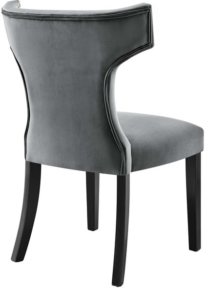 white dining chairs with black legs Modway Furniture Dining Chairs Gray