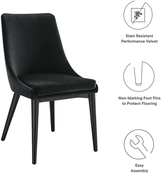 charcoal fabric dining chairs Modway Furniture Dining Chairs Black
