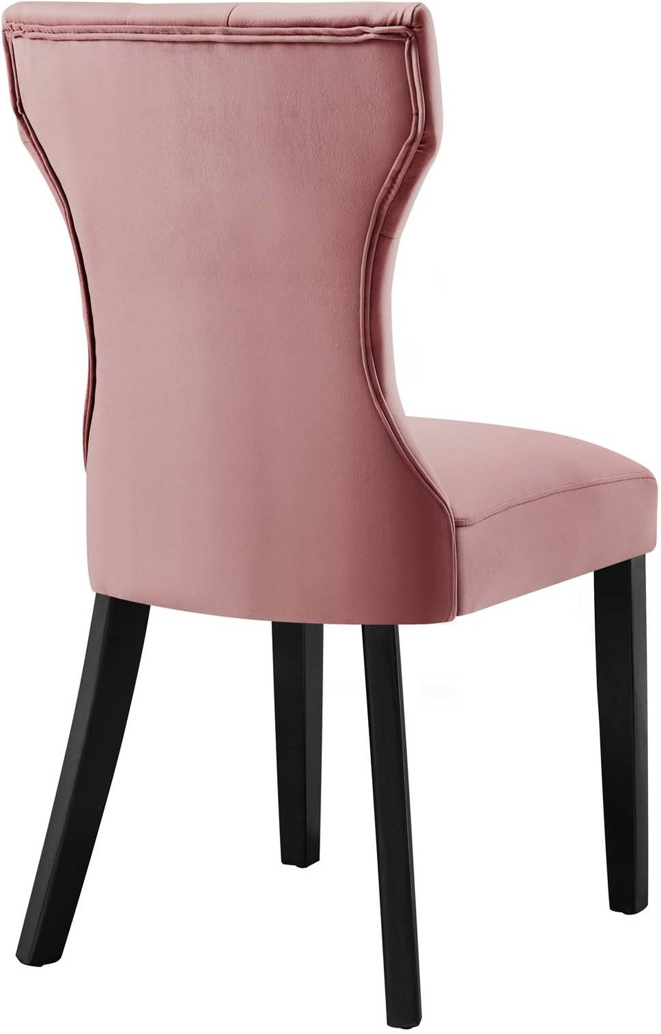 pink and gold chair Modway Furniture Dining Chairs Dusty Rose