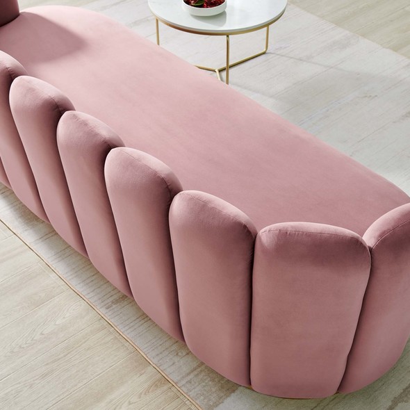 cream sofa modern Modway Furniture Sofas and Armchairs Dusty Rose
