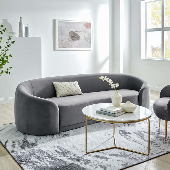 modern sectional couch Modway Furniture Sofas and Armchairs Gray