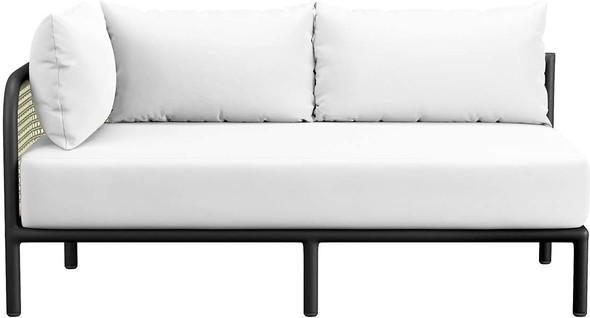chaise lounge sectional Modway Furniture Daybeds and Lounges Ivory White