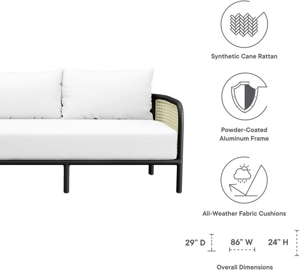 cheap gray couch Modway Furniture Daybeds and Lounges Ivory White