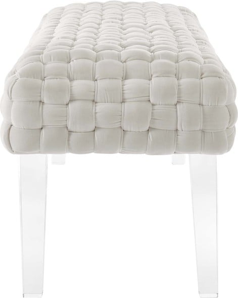 chesterfield ottoman Modway Furniture Sofas and Armchairs White