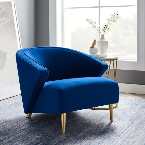 armchair lounge chair Modway Furniture Sofas and Armchairs Navy