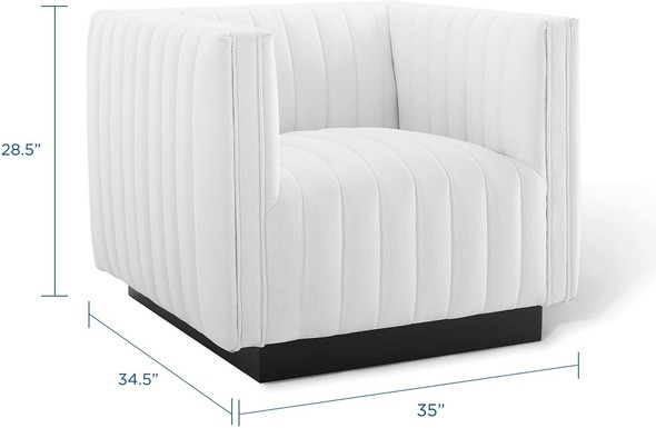 blue lounge chair Modway Furniture Sofas and Armchairs White
