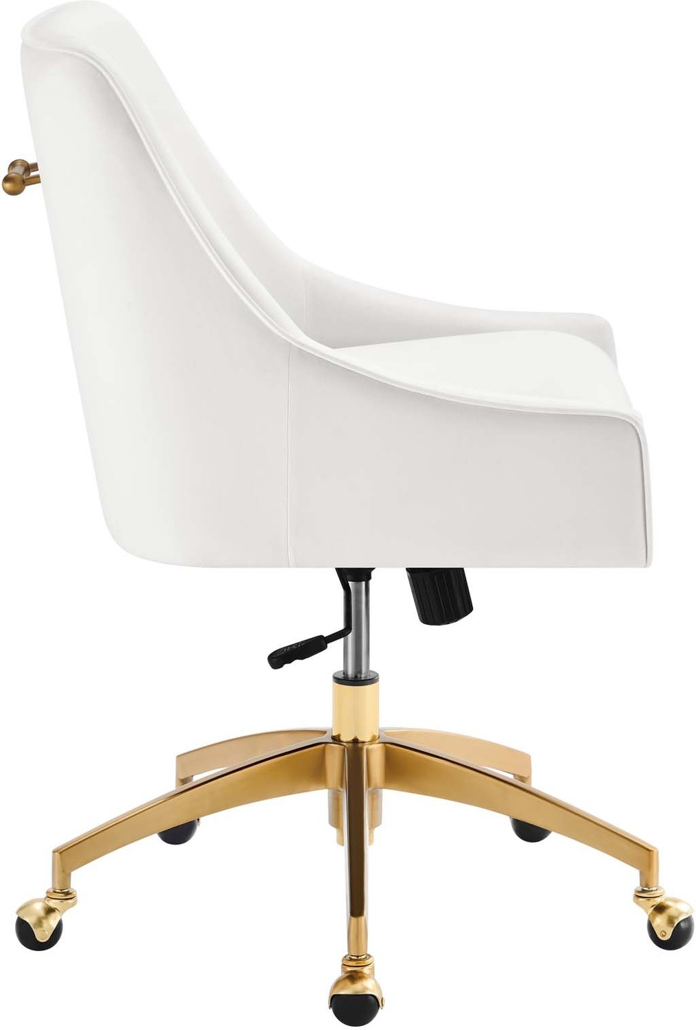 desk chair with wheels and arms Modway Furniture Office Chairs White