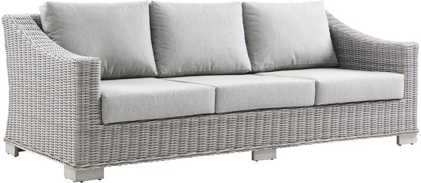 outdoor corner seat cushions Modway Furniture Sofa Sectionals Light Gray Gray