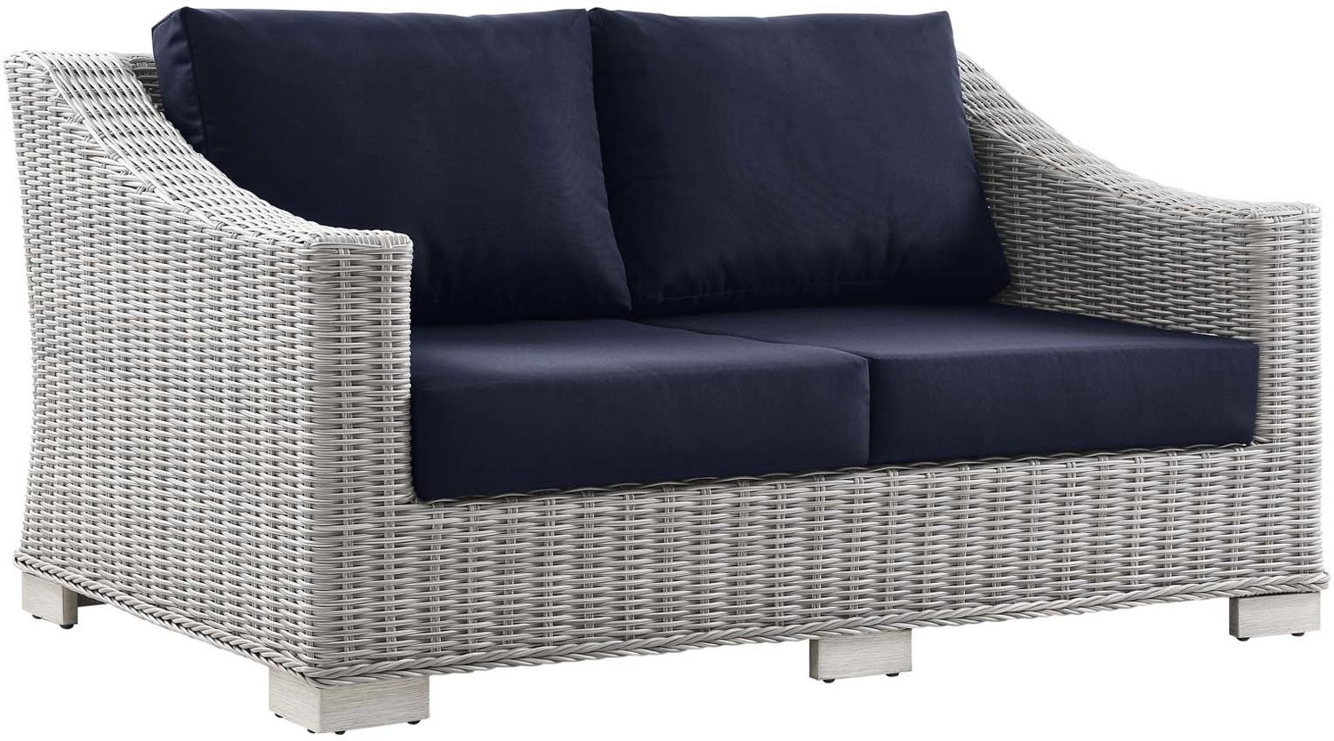 red outdoor seating Modway Furniture Sofa Sectionals Light Gray Navy
