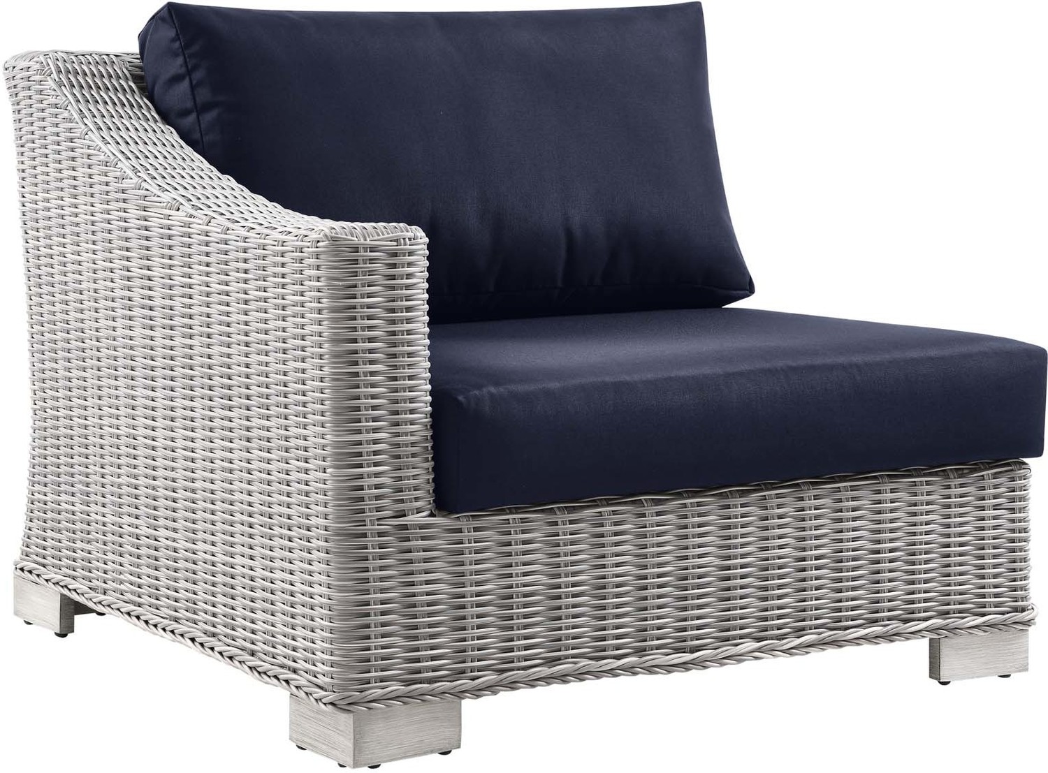 cream sofa modern Modway Furniture Sofa Sectionals Light Gray Navy