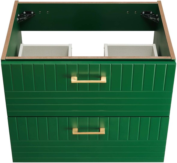 wooden vanity unit with basin Modway Furniture Vanities Green