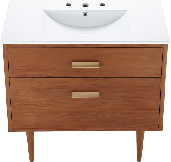 small powder room vanity ideas Modway Furniture Vanities Natural White